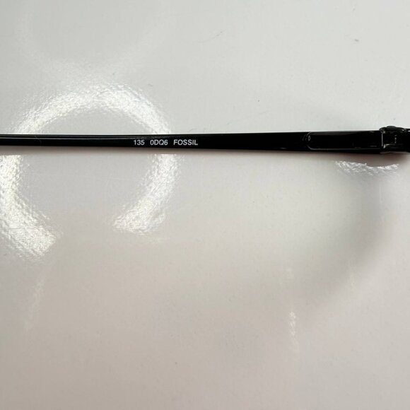 Fossil Coolidge Eyeglasses – Slim Rectangular Metal Frame – With Hard Case - Picture 11 of 15